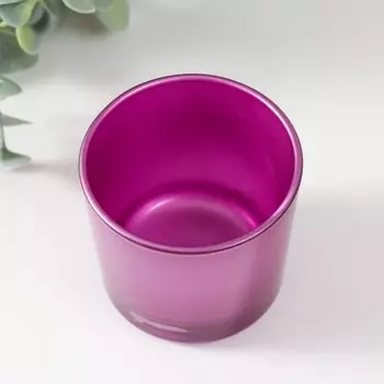 Подсвечник "МЕТАЛЛИК малина ДЭЙ" 5,5х6 см, 100мл