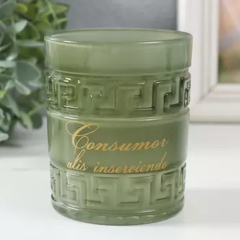 Подсвечник "MOMENT (оливковый)" 10х8,5 см, 400 мл