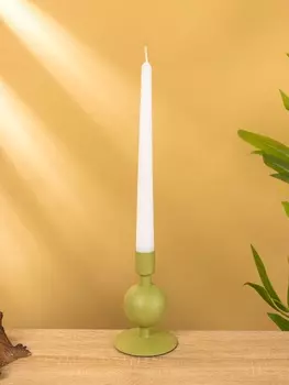 Подсвечник на 1 свечу "Авокадо" с 1 сферой 7,5х7,5х11,5 см