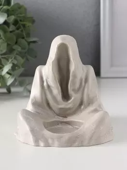 Подсвечник на 1 свечу «Безликий», 111111.5 см, серый