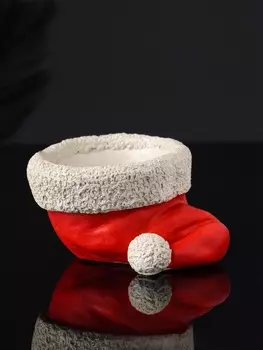 Подсвечник на 1 свечу «Колпак», гипс, 975 см, красный