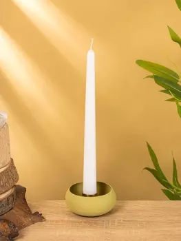 Подсвечник на 1 свечу на магнитах "Оливковый" 7,5х7,5х3,5 см