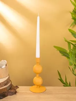 Подсвечник на 1 свечу «Песок», с 2 сферами, 8.58.518+/- 1 см