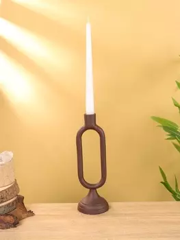 Подсвечник на 1 свечу "Шоколад" 8,5х,8,5х26 см