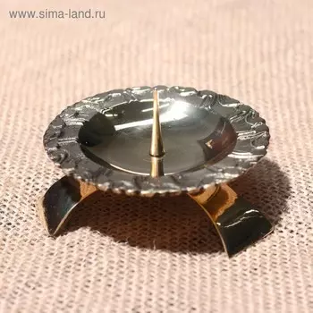 Подсвечник на 1 свечу "Триумф" латунь