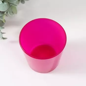 Подсвечник "НЕОН-розовый" 8,5х7,5 см, 250 мл