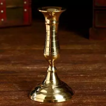 Подсвечник "Нико" латунь 8х8х15 см