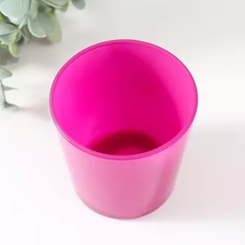 Подсвечник "ОДА" 8,5х7,5 см, 250 мл ФУКСИЯ