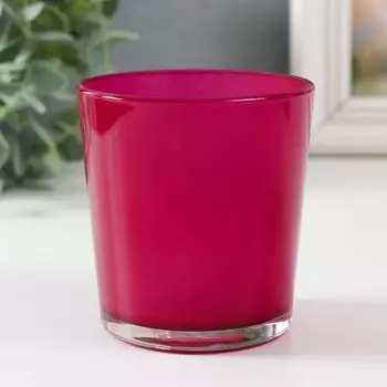 Подсвечник "ОДА" 8,5х7,5 см, 250 мл МАЛИНОВЫЙ