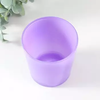 Подсвечник "ОДА" 8,5х7,5 см, 250 мл СИРЕНЕВЫЙ