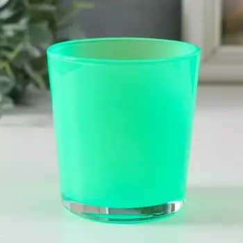 Подсвечник "ОДА" 8,5х7,5 см, 250 мл САЛАТОВЫЙ