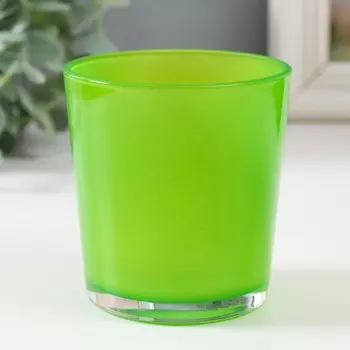 Подсвечник "ОДА" 8,5х7,5 см, 250 мл ЗЕЛЕНЫЙ