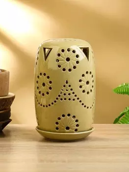 Подсвечник «Одуванчики», 131322 см, керамика, бежевый