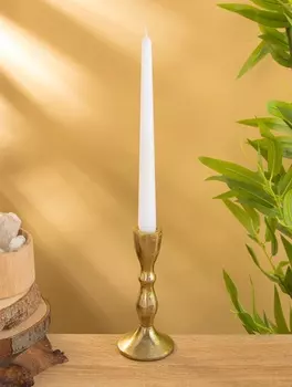 Подсвечник «Оттепель», 16 см, алюминий, золото