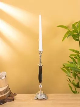 Подсвечник «Пьедестал», латунь, смола, 8.58.533 см