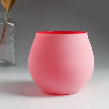 Подсвечник "ПАСТЕЛЬ-красная" 10,5х11,5 см, 760 см