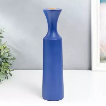 Подсвечник полистоун "Рьюкан" синий фиолет 30х7,5х7,5 см