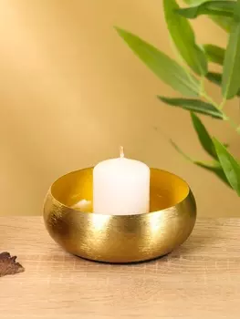 Подсвечник с золотым покрытием, 11114 см