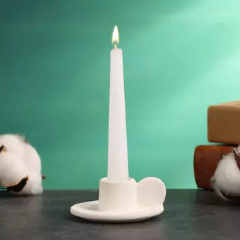 Подсвечник на 1 свечу TAKE IT EASY «Саймон», керамика, белый песок, 366 см