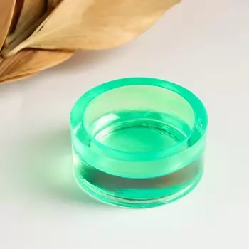 Подсвечник "Санта" 2,5х5,5 см СВЕТЛО-ЗЕЛЁНЫЙ