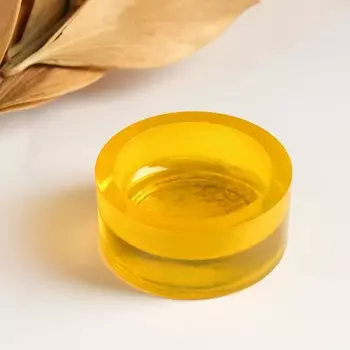 Подсвечник "Санта" 2,5х5,5 см ЖЁЛТЫЙ