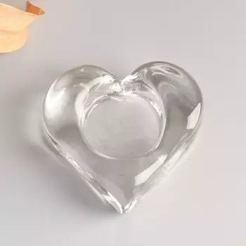 Подсвечник "СЕРДЕЧКО" с углублением под свечу D-4 см 3х8х7,5 см