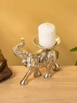 Подсвечник «Слон», 101719 см, алюминий