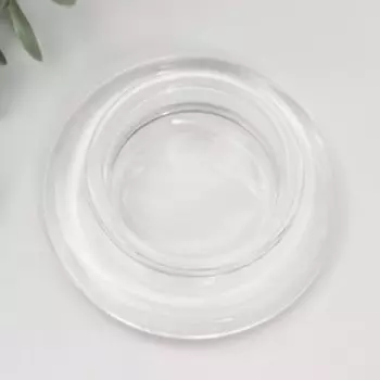 Стеклянный подсвечник на 1 свечу «Анта», d=4.5 см, прозрачный, 8.58.52.5 см