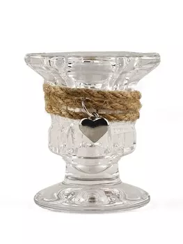 Подсвечник стеклянный, для высоких свечей, 55.5 см