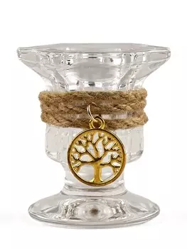 Подсвечник стеклянный, для высоких свечей, 55.5 см