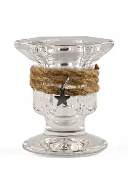 Подсвечник стеклянный, для высоких свечей, 55.5 см