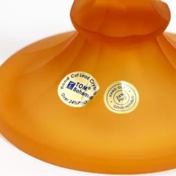 Подсвечник "Троити" на 3 свечи, янтарный, 25 × 15 × 30 см