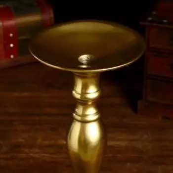 Подсвечник "Волдо" алюминий 14х14х35 см