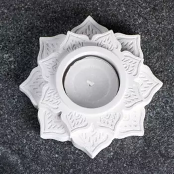 Подсвечник на 1 свечу «Восточный мотив», гипс, 102 см