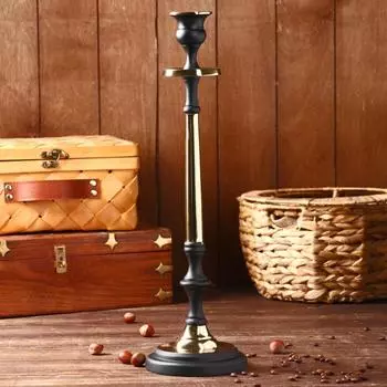 Подсвечник "Жерардо" алюминий, 47 см