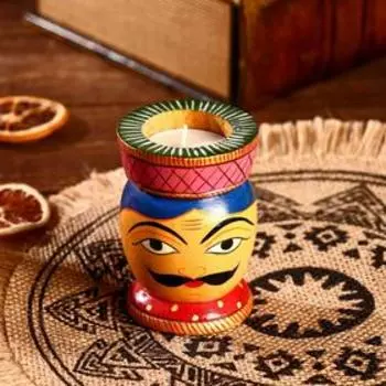 Подсвечники дерево "Восточная пара" 6х6х8,5 см