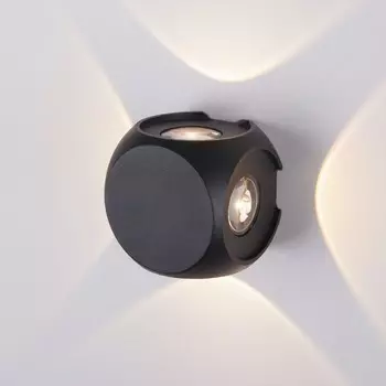 Подсветка архитектурная Elektrostandard, Сube LED 6 Вт, 65x65x57 мм, IP54, цвет чёрный