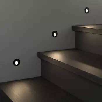 Подсветка для лестниц Elektrostandard, Step 1 LED 3 Вт, 22x48x48 мм, IP65, цвет чёрный