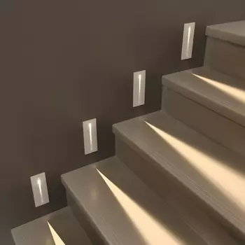 Подсветка для лестниц Elektrostandard, Step 8 LED 2.5 Вт, 51x50x135 мм, IP65, цвет белый
