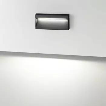 Подсветка для лестниц Odeon Light. Vitty, 5Вт, Led, 90х35х200 мм, цвет чёрный