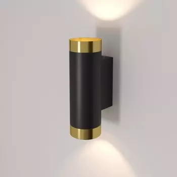 Подсветка интерьерная Elektrostandard, Poli GU10 180x60x92 мм, IP20, цвет золото, чёрный