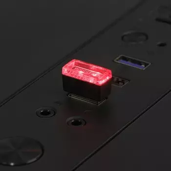 Подсветка в салон автомобиля, USB, красный