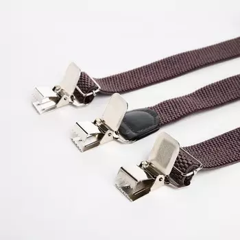 Подтяжки взрослые, ширина 4 см, цвет серый