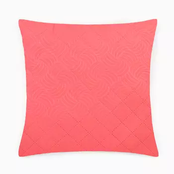 Подушка декоративная, 4040 см, коралл, микрофибра