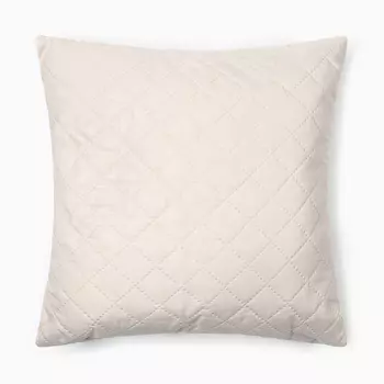 Подушка 40х40см, слоновая кость, микрофибра, пэ 100%