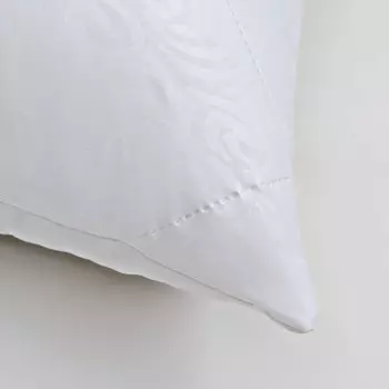 Подушка 50х70см, белый, файбер, микрофибра, 100% полиэстер