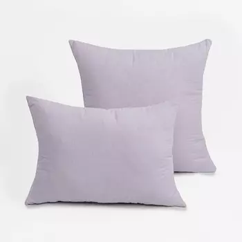 Подушка 50х70см, лаванда, файбер, микрофибра, 100% полиэстер