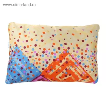 Подушка Адамас синтетическая, размер 40х60 см, холлофайбер, чехол МИКС