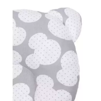 Подушка анатомическая First pillow, размер 22×22 см, мышонок, серый