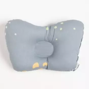 Подушка анатомическая Крошка Я Light gray, 26х22 см, 100% хлопок